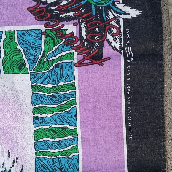 Harley Davidson Handkerchief Bandana Scarf Bald Eagle American Spirit Vintage - Picture 4 of 8